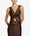 Sir The Label Aries Cut Out Gown in Chocolate - 10 / Chocolate - Dresses
