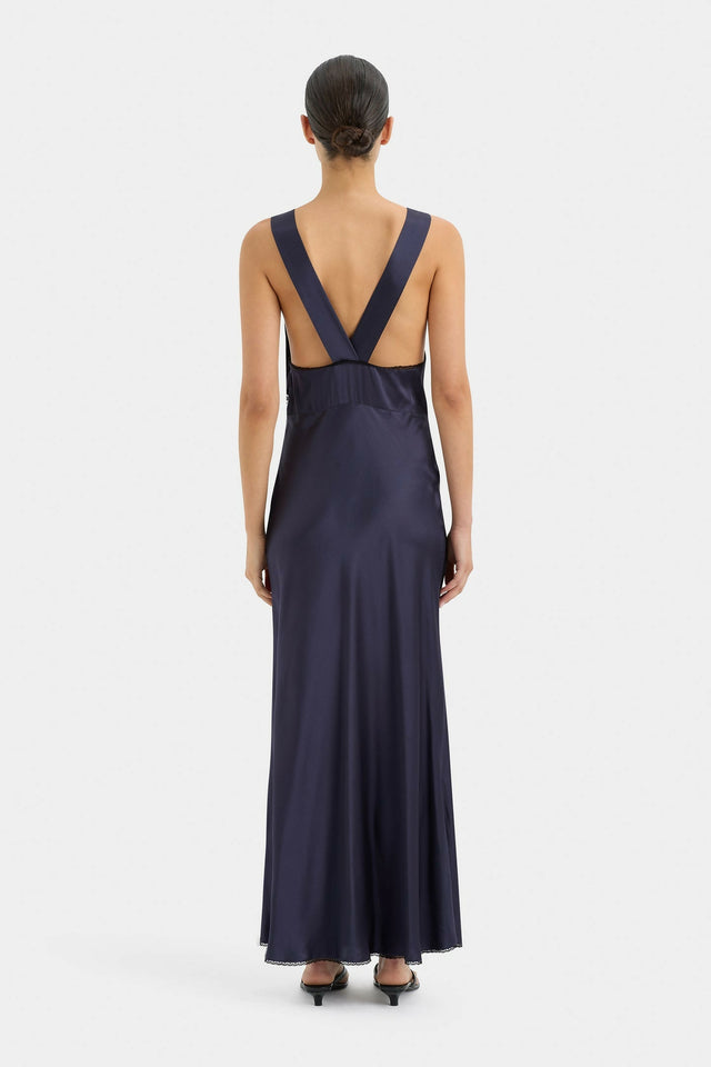 Sir The Label Aries Cut Out Gown in Navy Size 8 10 12 14 - Dresses
