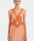 Sir The Label Aries Cut Out Gown in Peach - 6 / Orange - Dresses