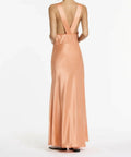 Sir The Label Aries Cut Out Gown in Peach - Dresses