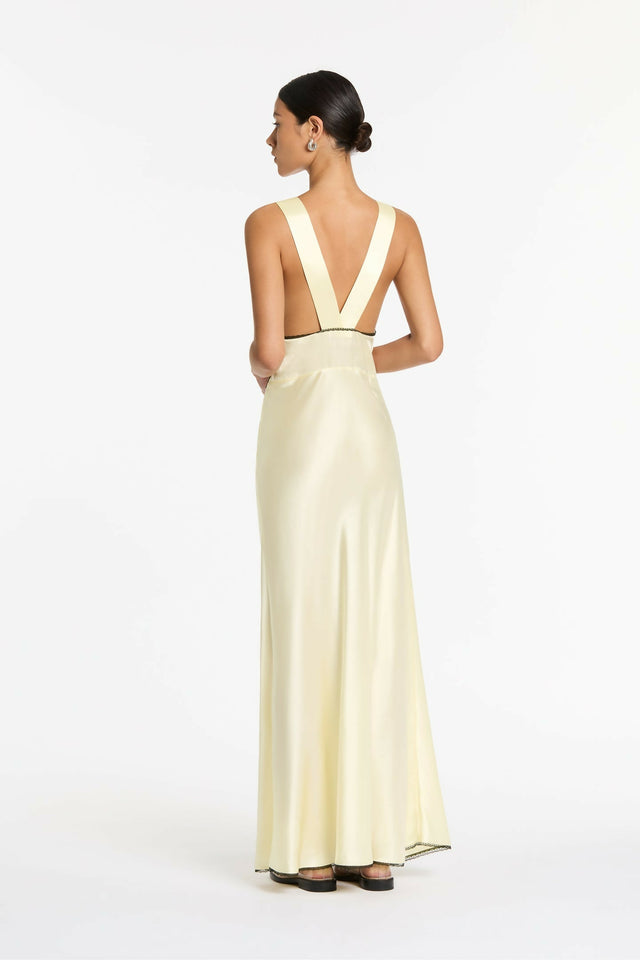 Sir The Label Aries Cut out Gown Size 6/8 - 6 / Yellow - Dresses