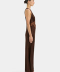 Sir the Label Aries Cutout Midi Brown - 4 / Brown - Dresses