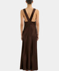 Sir the Label Aries Cutout Midi Brown - 4 / Brown - Dresses