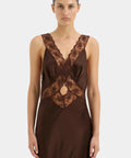 Sir the Label Aries Cutout Midi Brown - 4 / Brown - Dresses