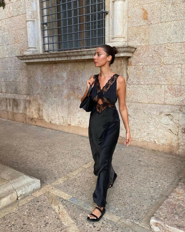 Sir The Label Aries Halter Gown Black - 6 / Black - Dresses