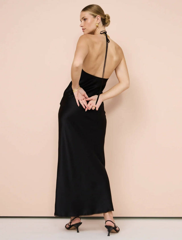 SIR - Sir The Label Aries Halter Gown In Black