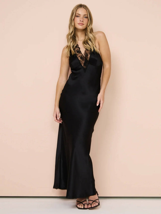 SIR - Sir The Label Aries Halter Gown In Black