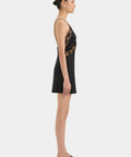 Sir The Label Aries Mini Slip Dress - 8 / Black - Dresses