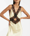 Sir The Label Aries Silk Cut Out Gown in Ivory - 6 / White - Dresses
