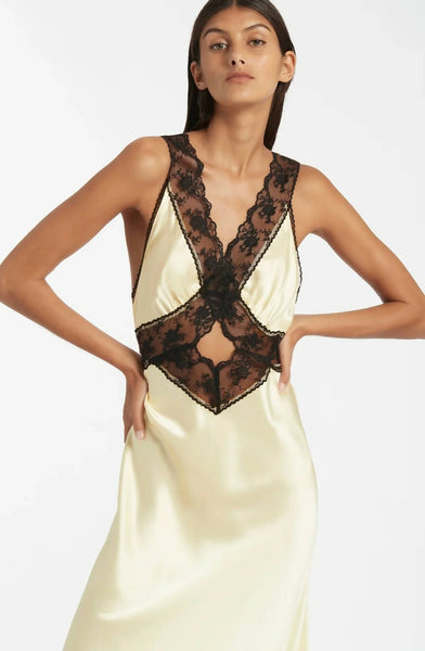 aries cut out dress sir the label Silk Gown in Ivory Berylove Women White Engagement Signature SIR swim Size:37.5