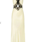 Sir The Label Aries Silk Cut Out Gown in Ivory - 6 / White - Dresses