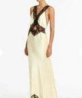Sir The Label Aries Silk Cut Out Gown in Ivory - 6 / White - Dresses