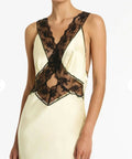 Sir The Label Aries Silk Cut Out Gown in Ivory - 6 / White - Dresses