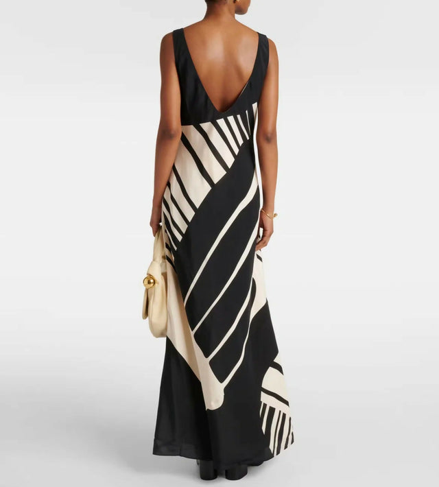 Sir The Label Arte Printed Silk Satin Slip Dress Multi Size 1 / AU 8 - 8 / Print - Dresses