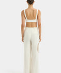 Sir the Label Atacama Trouser + Bralette Set - 6 / White - Outfit Sets