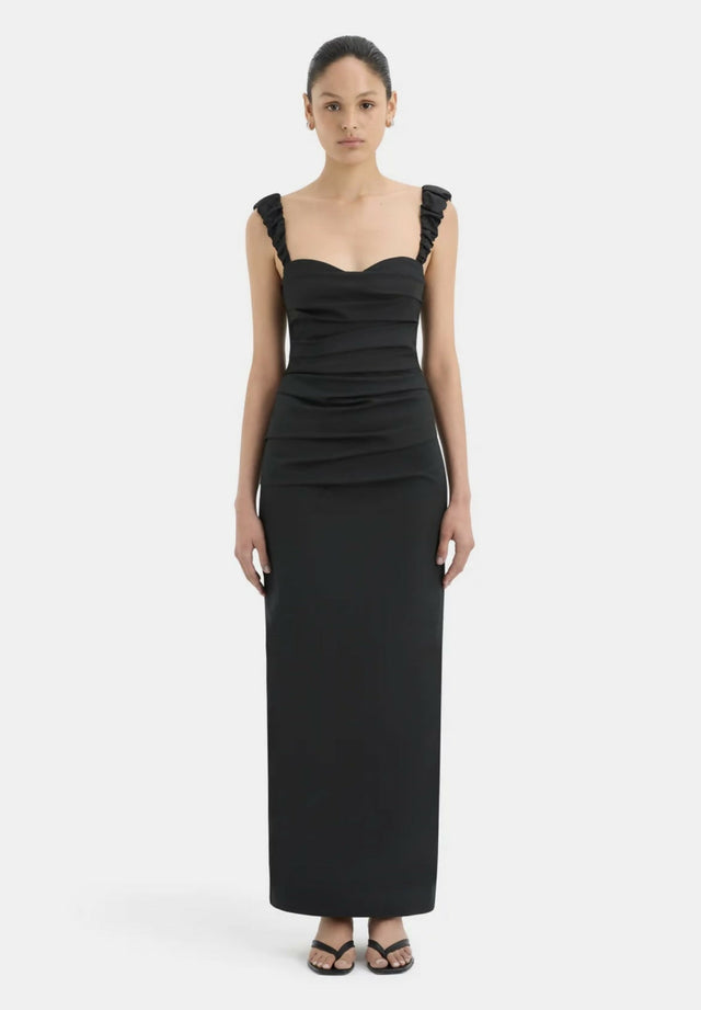 Sir The Label Azul Balconette Gown - 10 / Black - Dresses