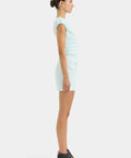 Sir the Label Azul Gathered Mini Dress - 4 / Blue - Dresses