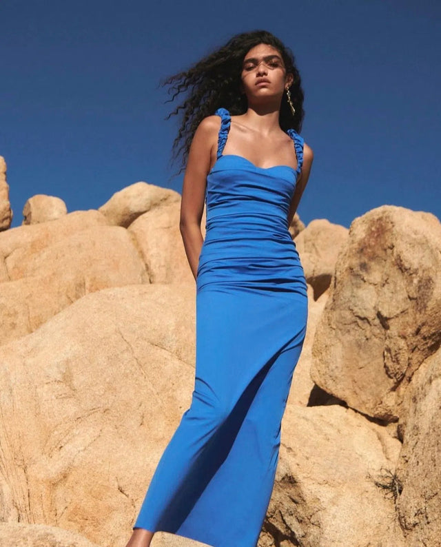 Sir The Label Azul Maxi Dress - 6 / Blue - Dresses