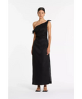 Sir The Label Bettina Off Shoulder Dress Black Size AU 8 - 8 / Black - Dresses