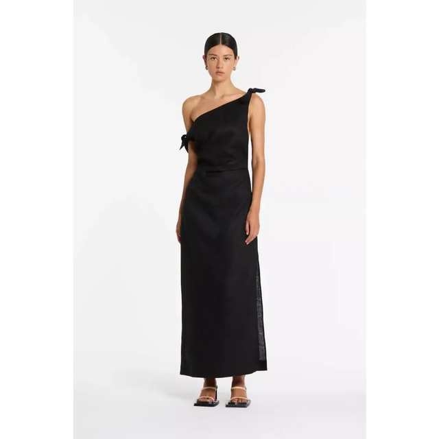 Sir The Label Bettina Off Shoulder Dress Black Size AU 8 - 8 / Black - Dresses