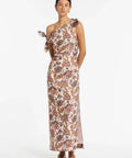 Sir The Label Bettina Off Shoulder Midi Dress - 12 / Multi - Dresses