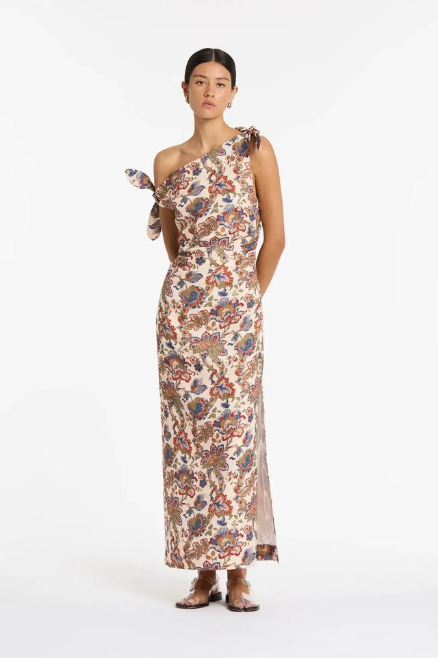 Sir The Label Bettina Off Shoulder Midi Dress - 12 / Multi - Dresses