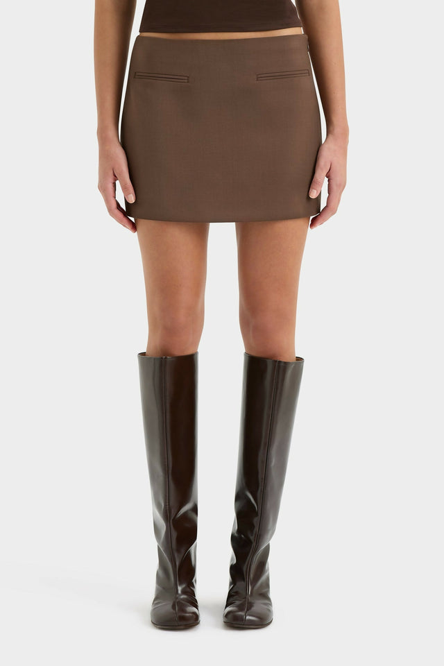 Sir The Label Bromley Bodice and Mini Skirt in Chocolate - Outfit Sets