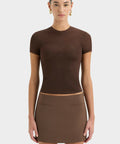 Sir The Label Bromley Bodice and Mini Skirt in Chocolate - Outfit Sets