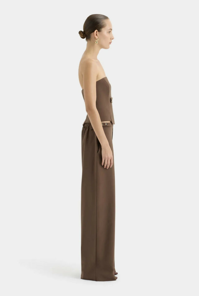 Sir The Label Bromley Bodice and Pant Set in Chocolate - Outfit Sets
