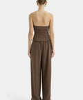 Sir The Label Bromley Bodice and Pant Set in Chocolate - Outfit Sets