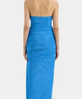 Sir The Label Caris Gown In Blue - Dresses