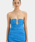 Sir The Label Caris Gown In Blue - Dresses