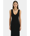 Sir The Label Chiara Scoop Neck Dress - 10 / Black - Dresses