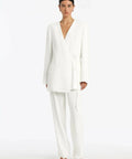 SIR - Sir The Label Clemence Tie Blazer In Ivory