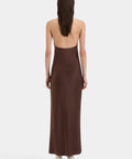 Sir The Label Como Twist Dress in Chocolate - Dresses