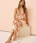 Sir The Label Como Twist Dress in Paradiso Print - 12 / Print - Dresses