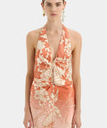 Sir The Label Como Twist Dress in Paradiso Print - 12 / Print - Dresses