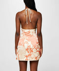 Sir The Label Como Twist Mini Dress Paradiso Print Size 6 - 6 / Print - Dresses