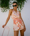 Sir The Label Como Twist Mini Dress Paradiso Print Size 6 - 6 / Print - Dresses