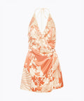 Sir The Label Como Twist Silk Mini Dress - 8 / Orange - Dresses