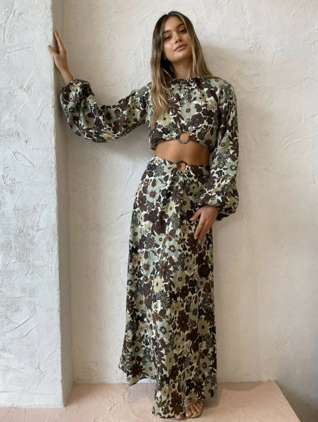 SIR - Sir The Label Constantine Crop and Skirt Set