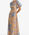 Sir The Label Coralie Puff Sleeve Dress Print Size 10 - 10 / Multi - Dresses