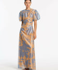 Sir The Label Coralie Puff Sleeve Dress Print Size 10 - 10 / Multi - Dresses