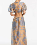 Sir The Label Coralie Puff Sleeve Dress Print Size 10 - 10 / Multi - Dresses