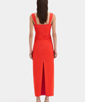 Sir the Label Dahlia Balconette Gown Tangerine - 8 / Red - Dresses