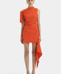 Sir The Label Dahlia Mini Dress in Tangerine - Dresses