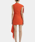 Sir The Label Dahlia Mini Dress in Tangerine - Dresses