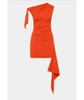 Sir The Label Dahlia Mini Dress in Tangerine Size 3/AU 12 - 12 / Red - Dresses