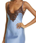 Sir The Label Danseurs Lace Slip Dress Size 6 - 6 / Blue - Dresses