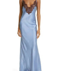 Sir The Label Danseurs Lace Slip Dress Size 6 - 6 / Blue - Dresses